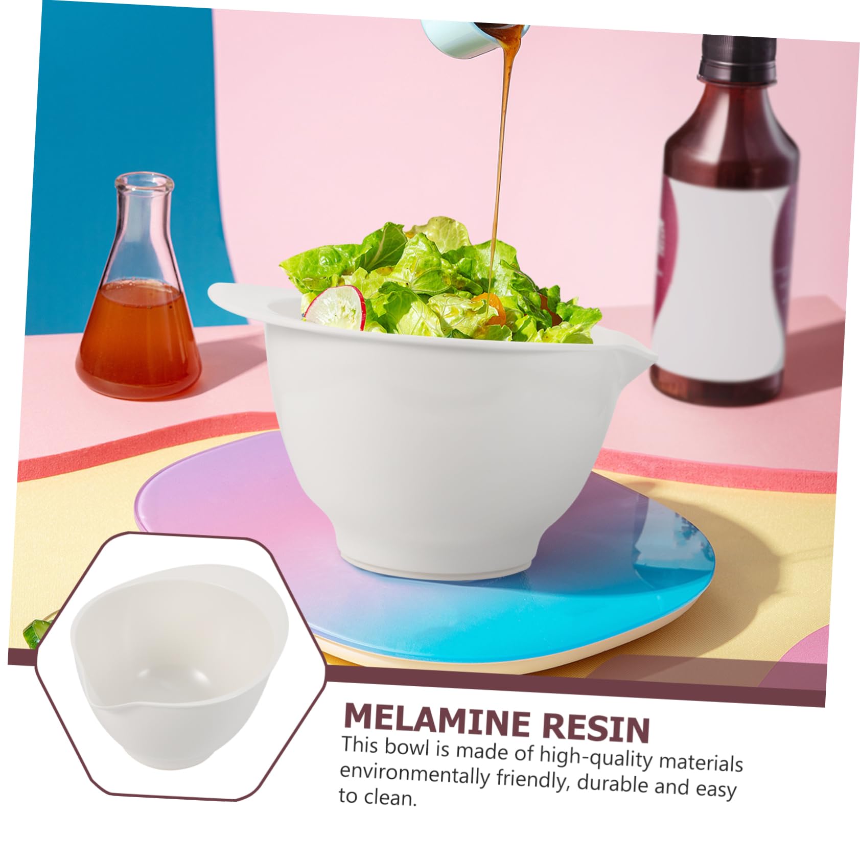 LABRIMP 1pieza Bol De De Cocina Multifuncional Para Ensaladas y Frutas Tazón De Para Hornear y Color