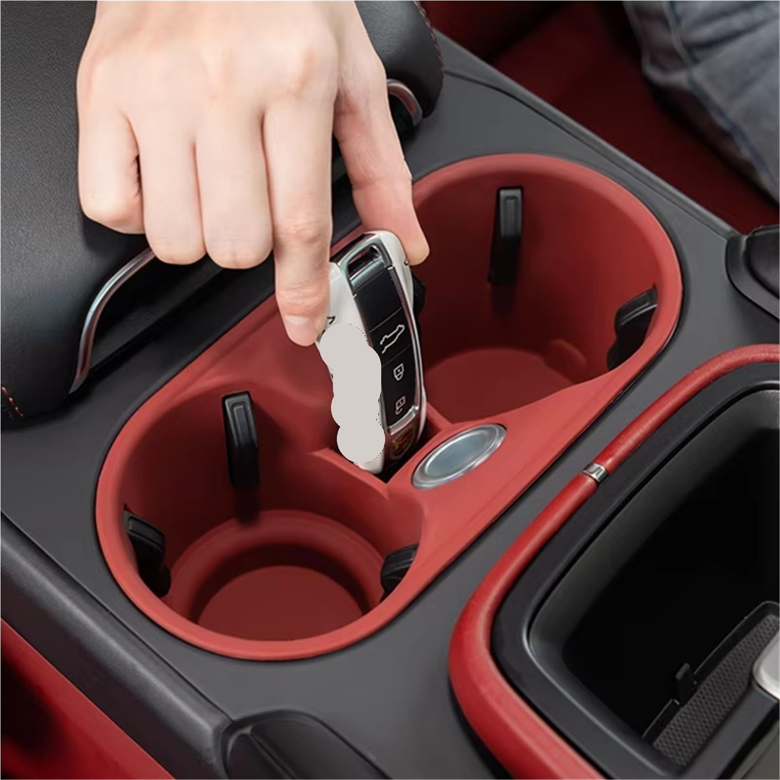 Porte bouteille voiture console centrale Macan pour vos trajets - 5
