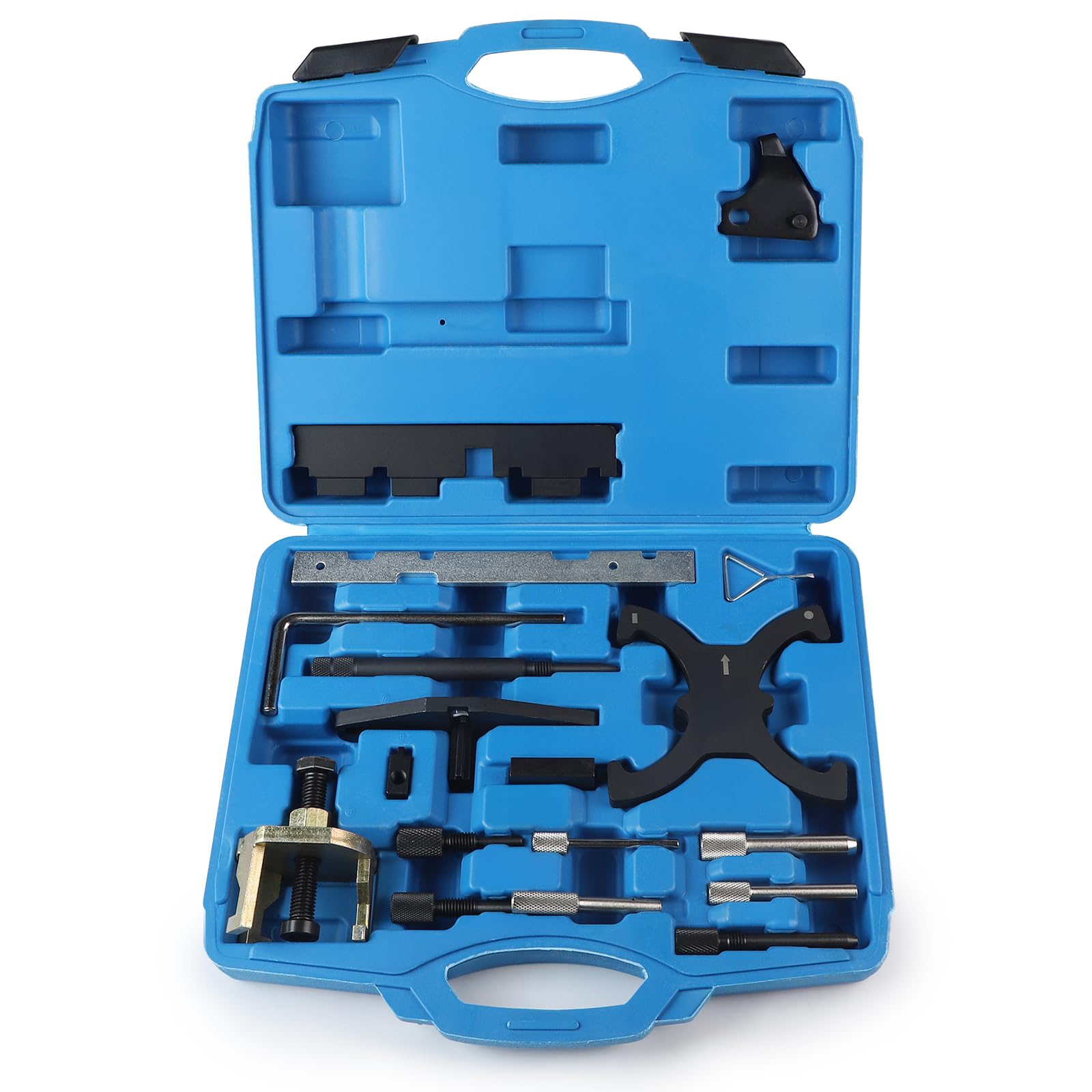 lalago 18 Piezas Herramientas de Sincronización Árbol de Levas del Motor, Nockenwellen Kurbelwellen, Steuerzeiten Werkzeug Compatible con Ford Mazda 1.4 1.6 1.8 2.0 Di/TDCi/TDDi Eco-Boost 1.6 Ti-VCT