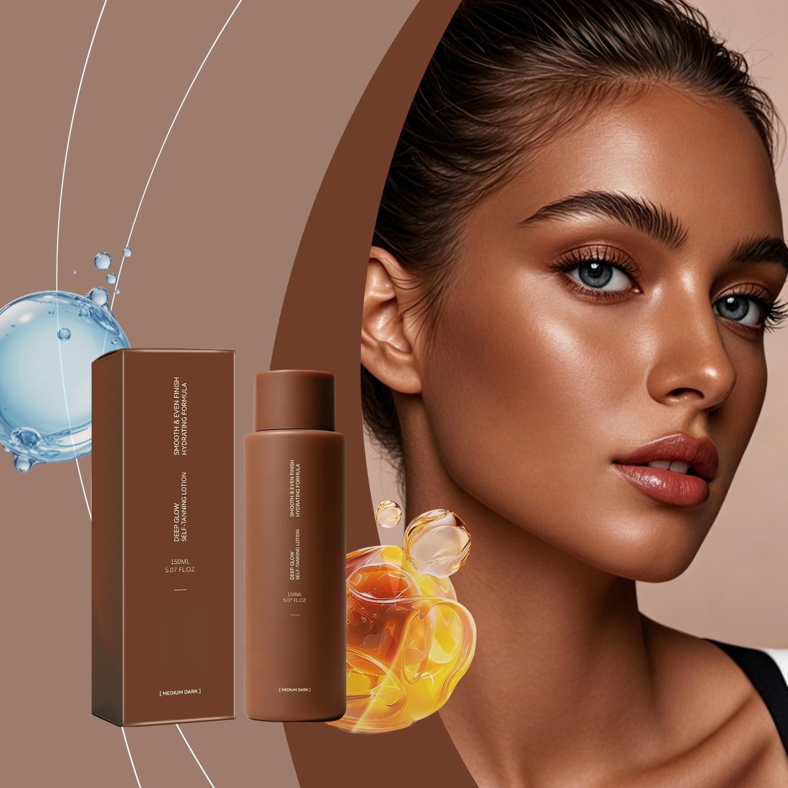 Selbstbräunungscreme, Sonnencreme, Selbstbräuner, Gesicht und Körper, natürliche Progressive Bräunung, langanhaltende Feuchtigkeit, gleichmäßiger und heller Teint, Pflege für empfindliche Haut