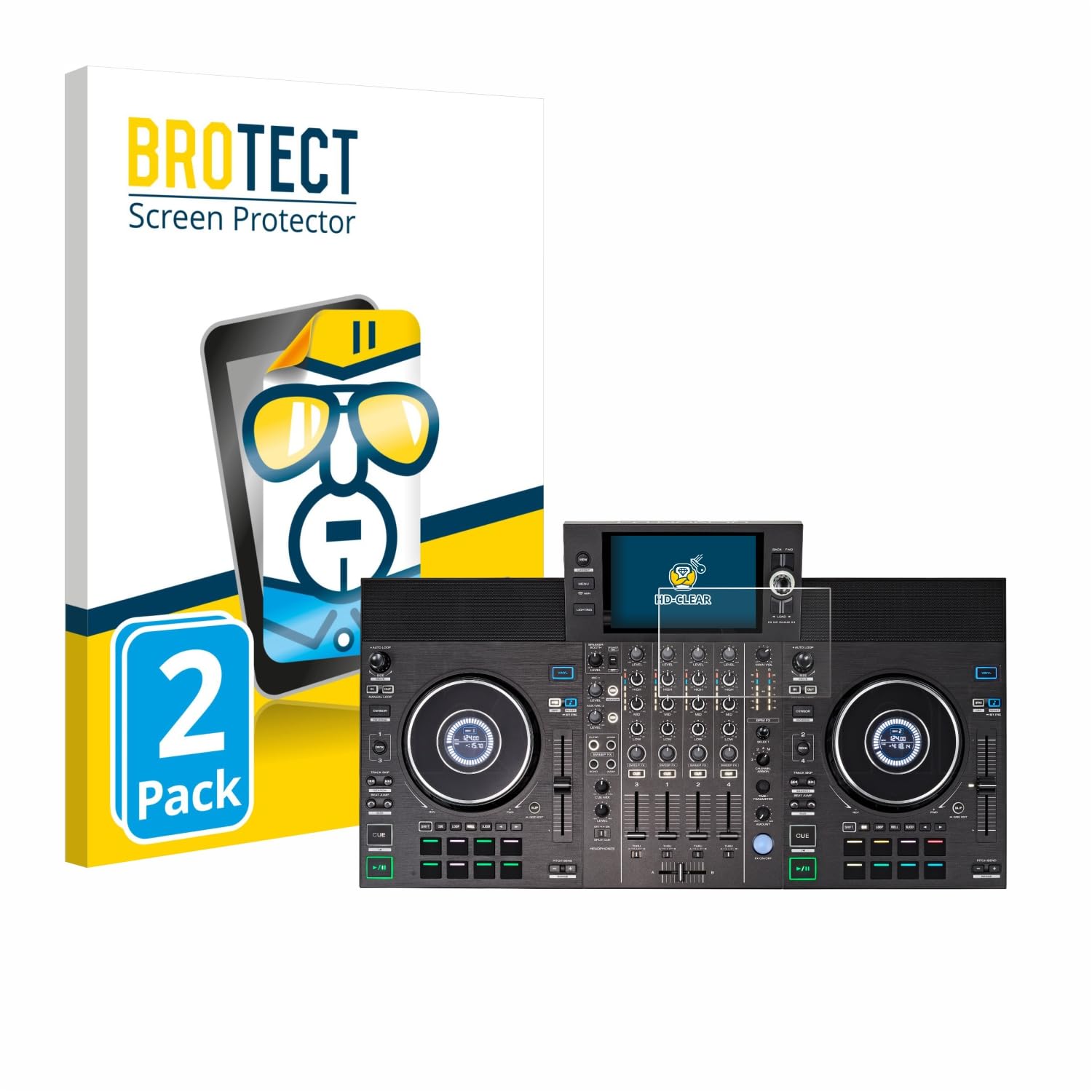brotect Screen Protector Compatible with Denon DJ SC Live 4 (Jog) (2 Pack) - HD-Clear Protection Film
