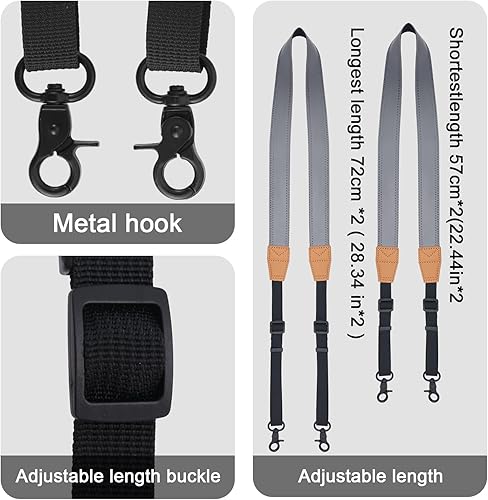 Miniatura 4 de Correa para el cuello con cordón + joysticks para controlador DJI RCRC 2, correa de cuero suave compatible con DJI Mini 4 ProMini 3 ProMavic 3  Air