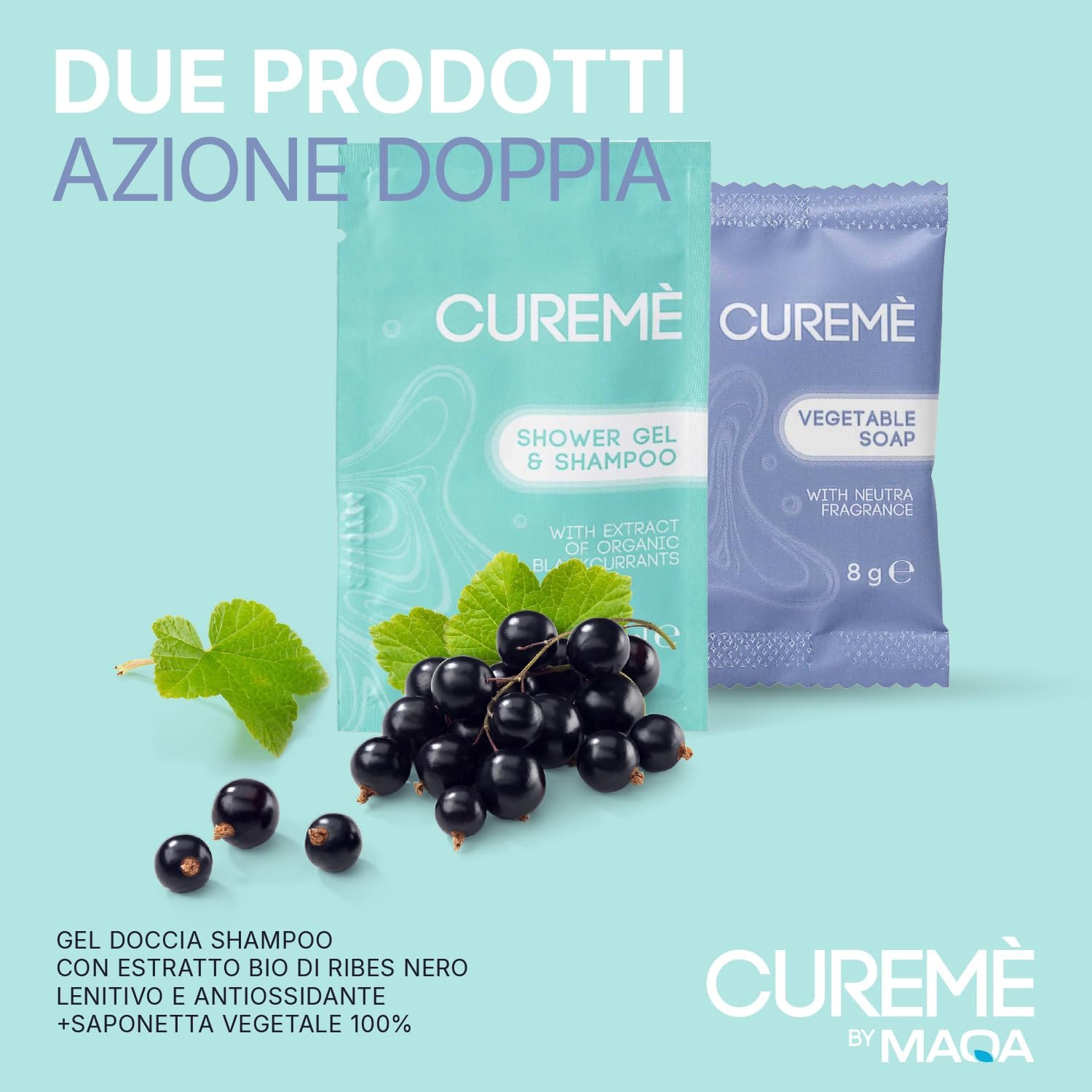 400 Kit Cortesia Bagno B&B e Hotel: 200 Shampoo Doccia Monodose in Bustina + 200 Saponette Monouso Neutre | Set Cortesia per Agriturismi, Case Vacanza, Affittacamere, Pronto all’Uso (400 Kit Cortesia)