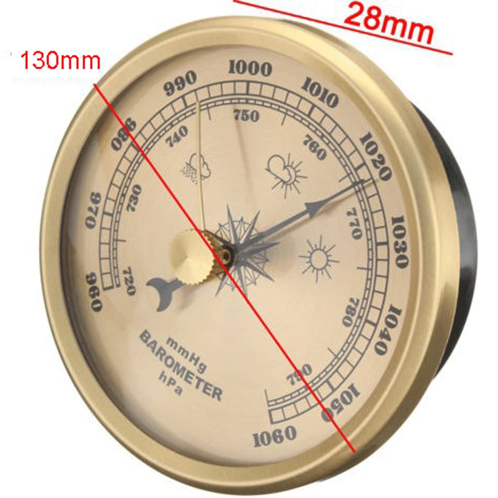 Tradycyjny barometr, stacja pogodowa, świetne barometry do domowego manometru barometrycznego(130mm)