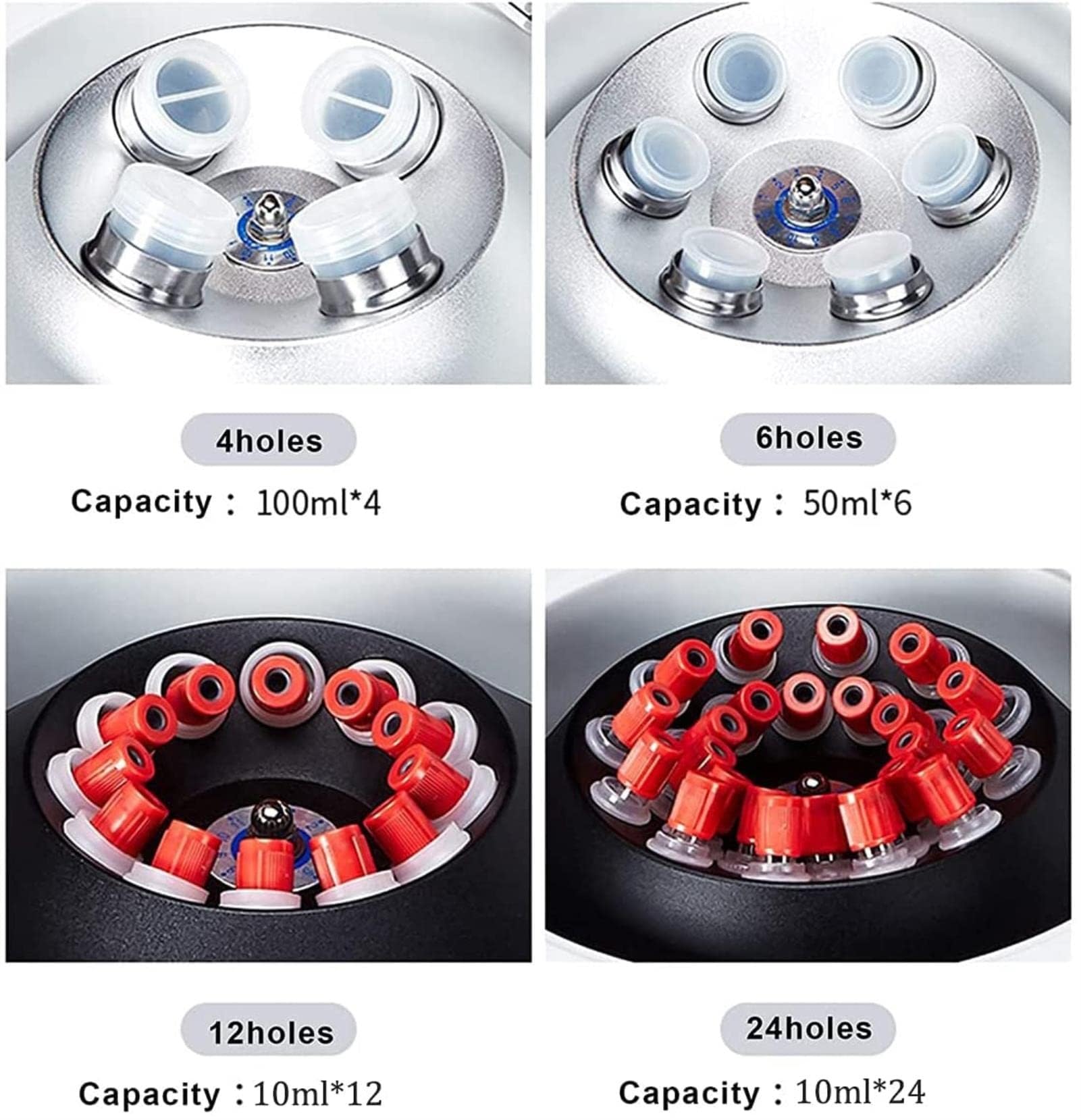 Centrífuga de sobremesa, máquina centrífuga, regulación de velocidad de 0 a 4000 RPM, tiempo de 99 minutos, fuerza centrífuga de 2100, 4 especificaciones disponibles(Smart,50ml*6 wells)
