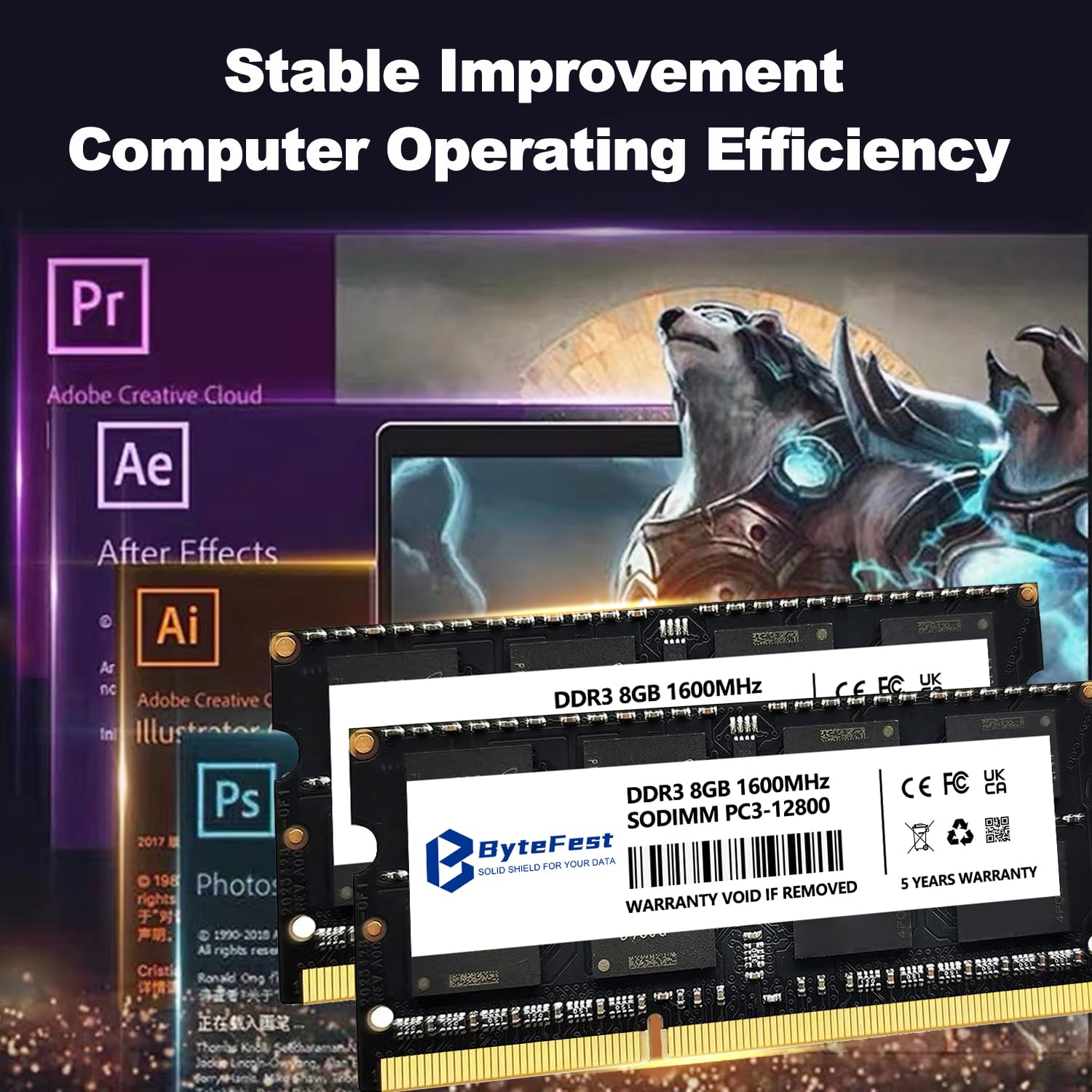 DDR3L 16 GB (2 x 8 GB) RAM 1600 MHz PC3-12800 CL11 1,35 V SODIMM 204-pinowy Laptop Notebook PC Upgrade pamięć RAM