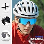 KALIYADI Lunettes de soleil polarisés pour le sport Hommes Cycling-Sunlass: Lunettes de Soleil de course légères UV400 Protection Golf Pêche