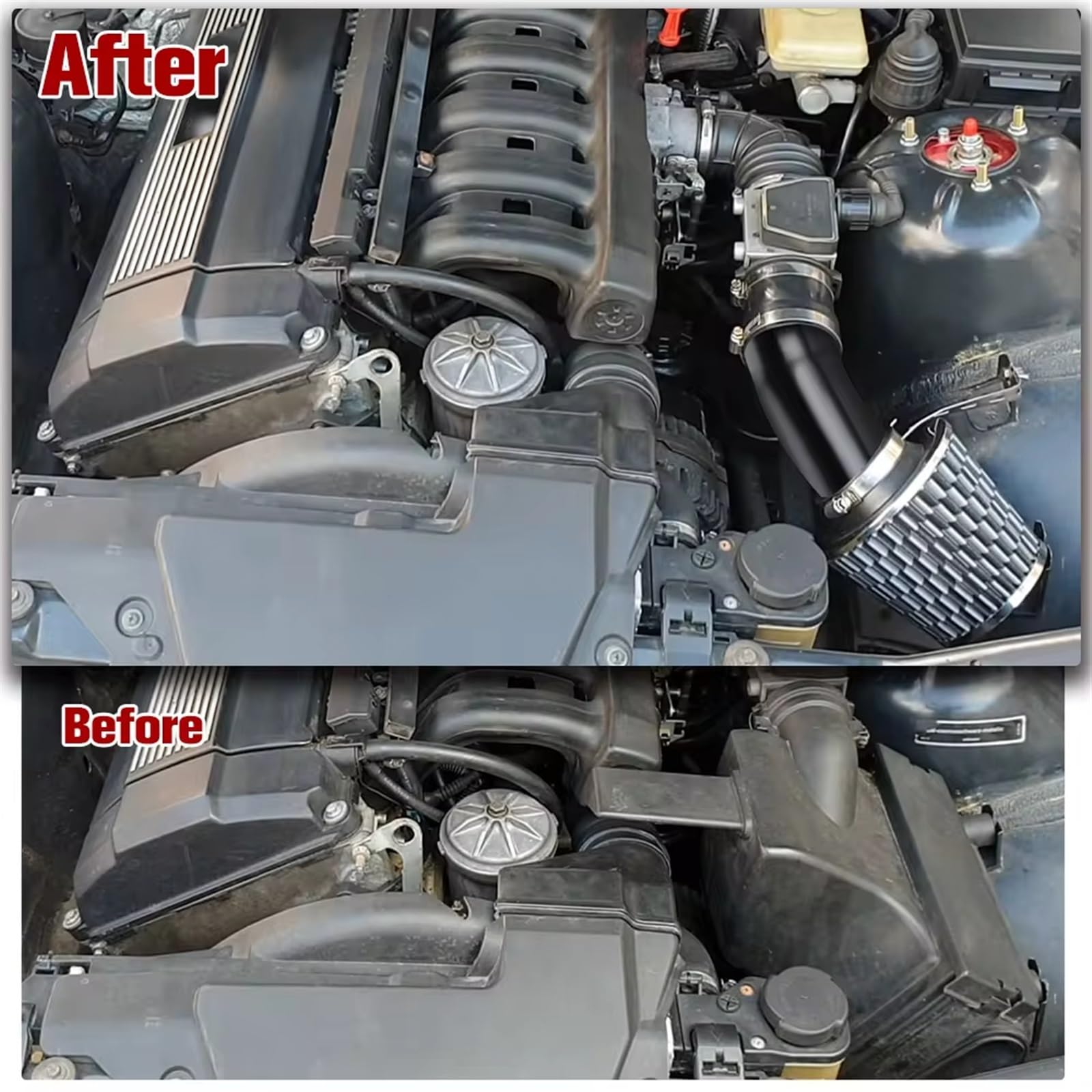 Filtres à Air,Filtre D'admission D'air Universel Haute Performance 76mm, Pour Voiture De Course