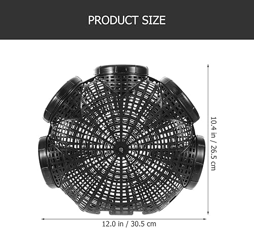 Miniatura 2 de Pescado y camarones Jaula de EEL plegable de malla de cangrejo portátil trampa de captura de peces de malla de pesca jaula de locha de peces jaula