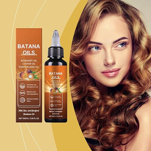 Miniatura 2 de Aceite de batana para cabello, aceite líquido de batana 4 en 1, aceite de semilla de ricino y calabaza, fórmula nutritiva profunda, ligera para todo