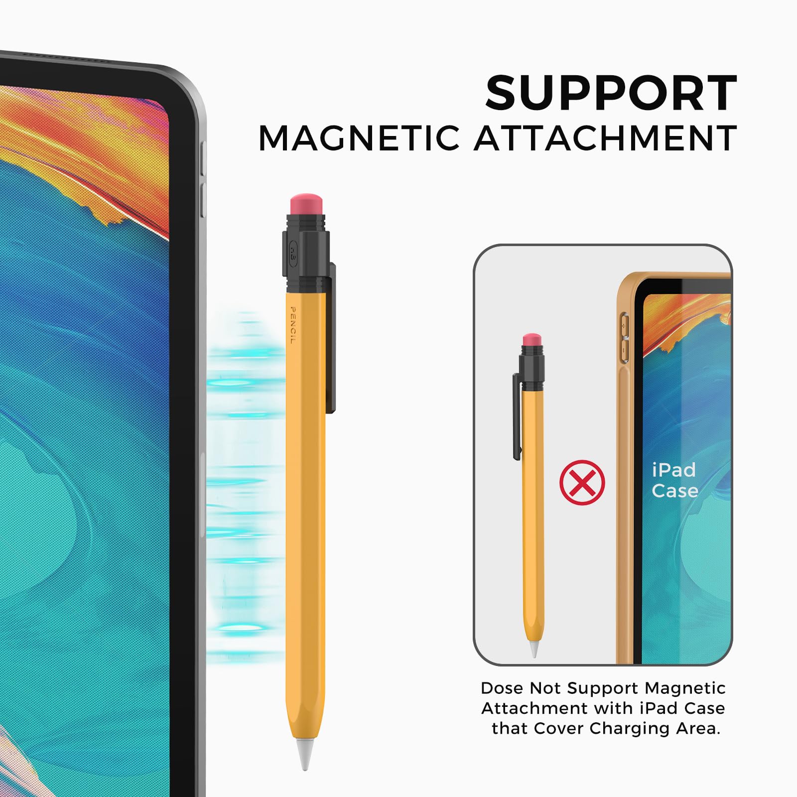 Apple Pencil(USB-C) カバー付き Amazon.com: TRONWIN Apple Pencil USB C Case,Silicone Sleeve