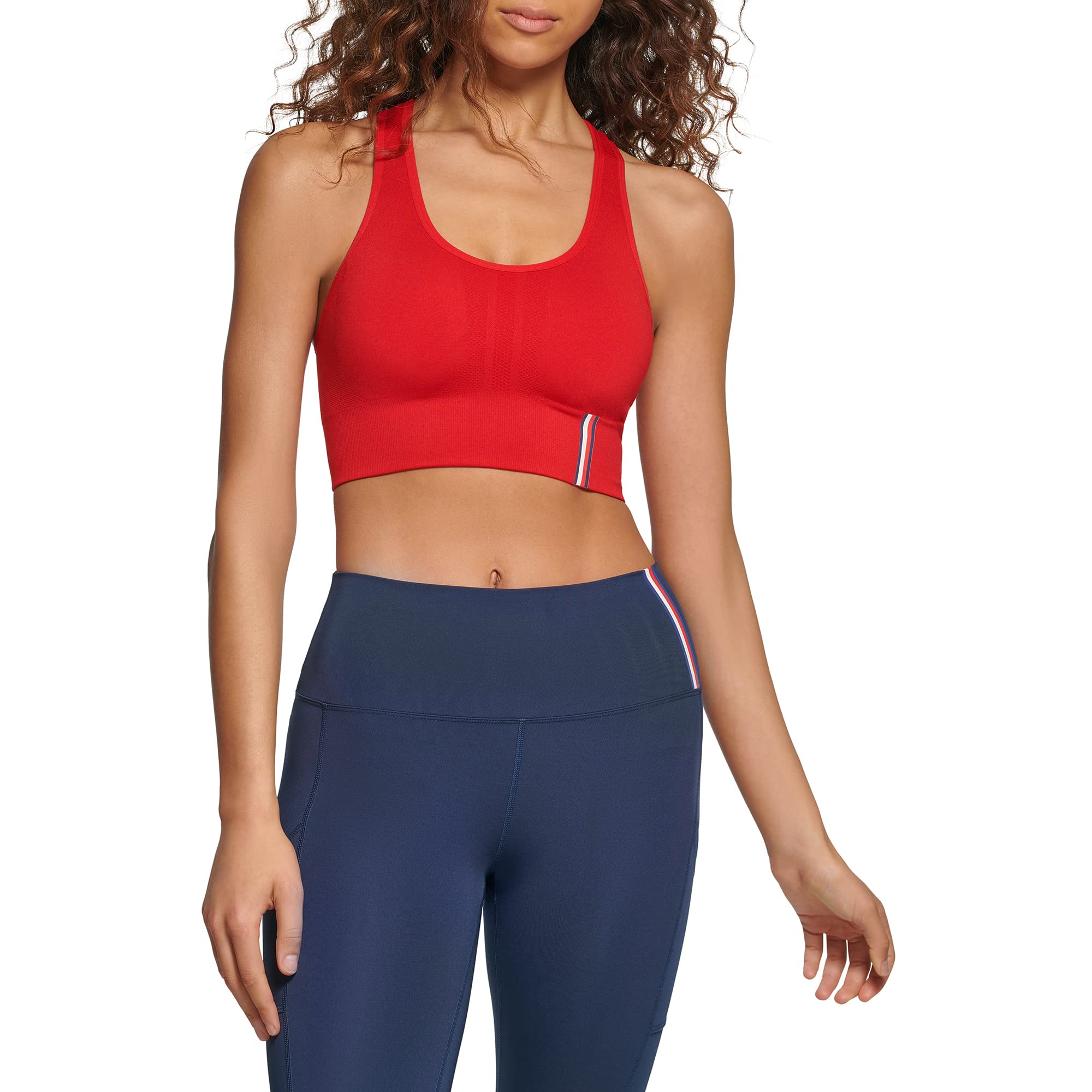 Tommy HilfigerPerformance Racerback Seamless Longline Sports Bras for Women