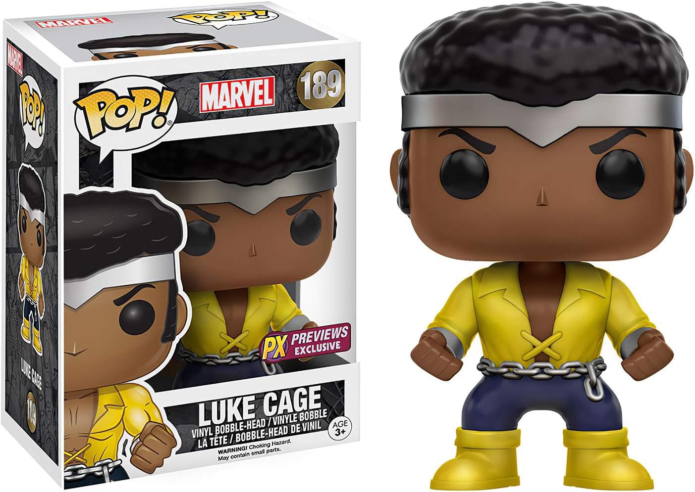 Luke Cage (PX Exc): Funk o Pop! Vinyl Figure Bundle with 1 Compatible 'ToysDiva' Graphic Protector (189-11195 - B)