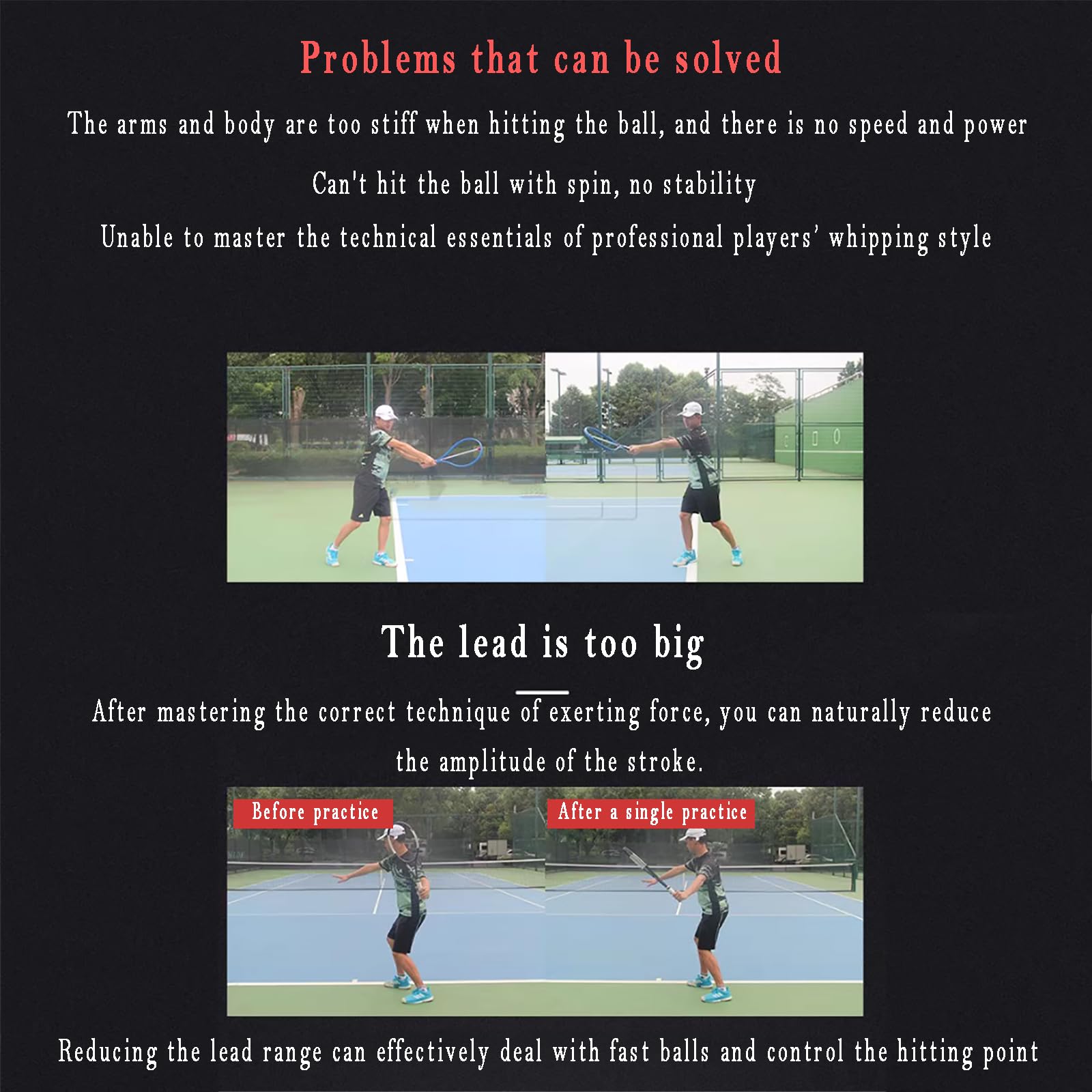 Acceleratore di Swing nel Tennis, Tiro al Volo di Dritto E Rovescio E Allenatore di Servizio, Movimenti Corretti dello Swing E Padronanza delle Abilità di Generazione di Energia