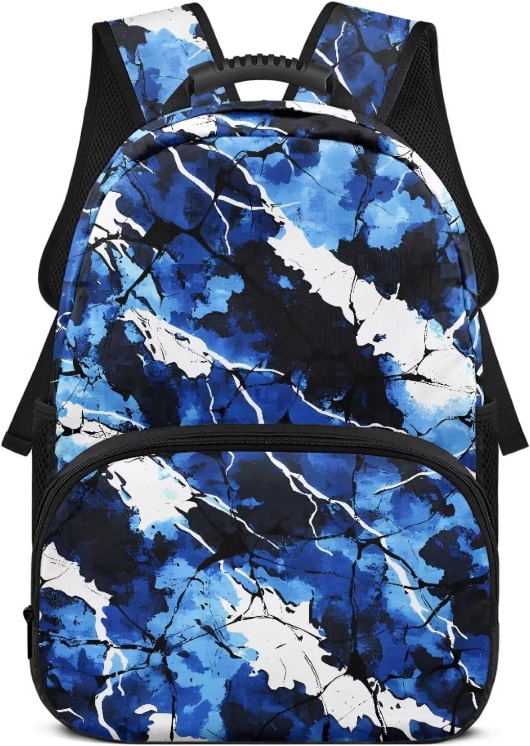 Kids Hunting Backpack Camo American Flag Primary School Bag 17 Inch Bookbag Lightweight Travel Rucksack with Handle Large Capacity Daypack for Boys