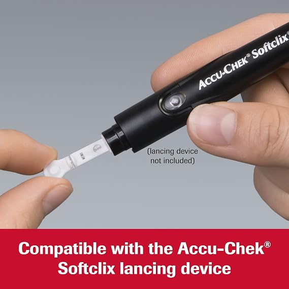 Accu-Chek Guide Test Strips and Softclix Lancets Bundle, 100 Strips