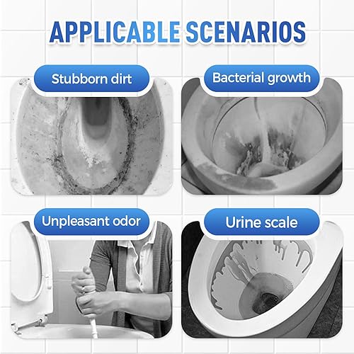 Miniatura 7 de Limpiador de inodoro de espuma mejorado 2025, nuevo potente limpiador de inodoro, limpiador de baño avanzado para el hogar, potentes limpiadores