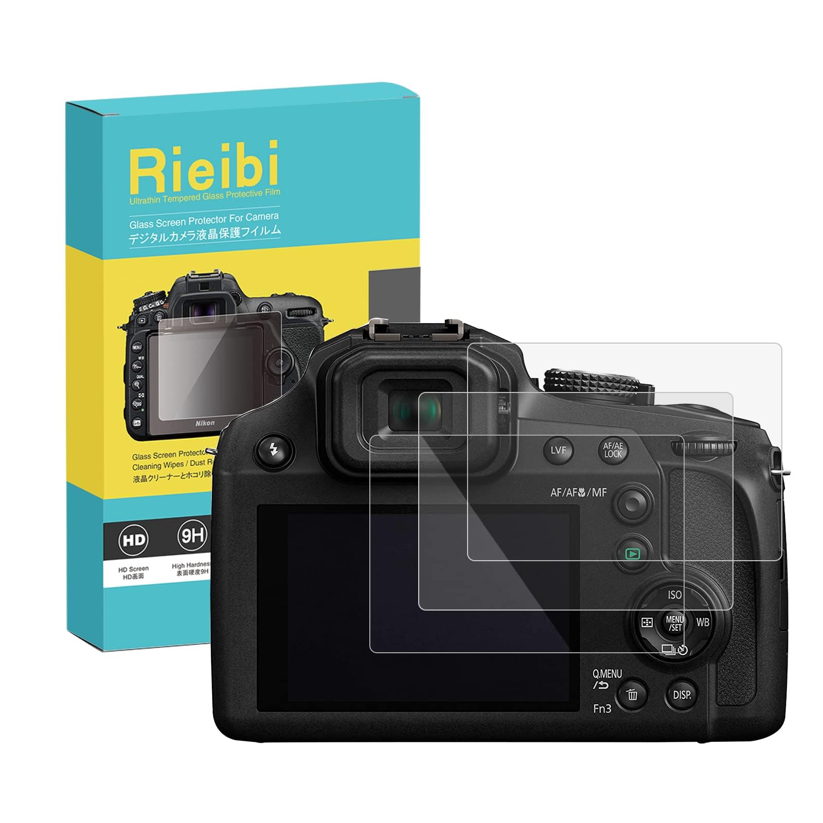 Pellicola Vetro Temperato Per Fotocamera Panasonic Lumix - LX10, LX15, GX85, GX80, GX7 Mark II, G7, FZ300 - Foto 12