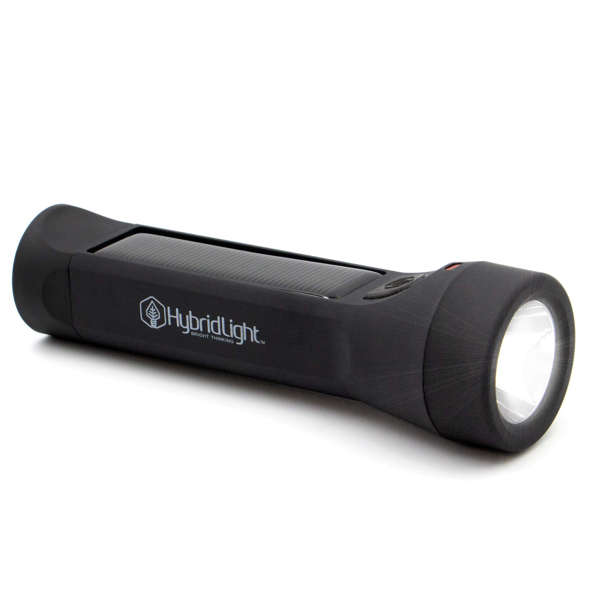 HYBRIDLIGHT Hybrid Light Journey 300 Solar LED Waterproof Flashlight with USB Phone Charger, Black