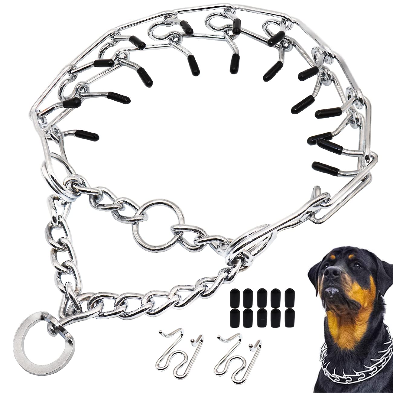 Buy Rooroopet Dog Prong Collar, Adjustable Dog Pinch Collar,Prong