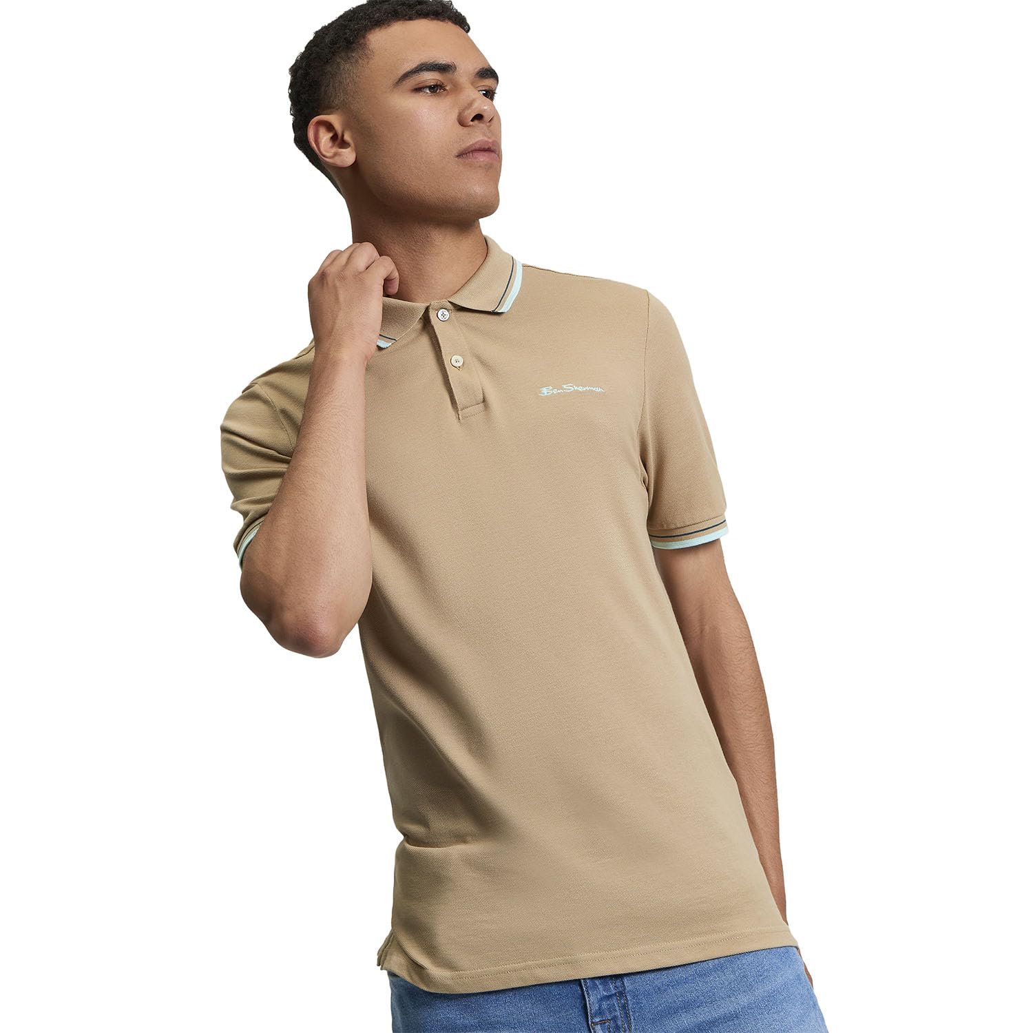 Ben Sherman Men's Sand Signature Basic Polo M