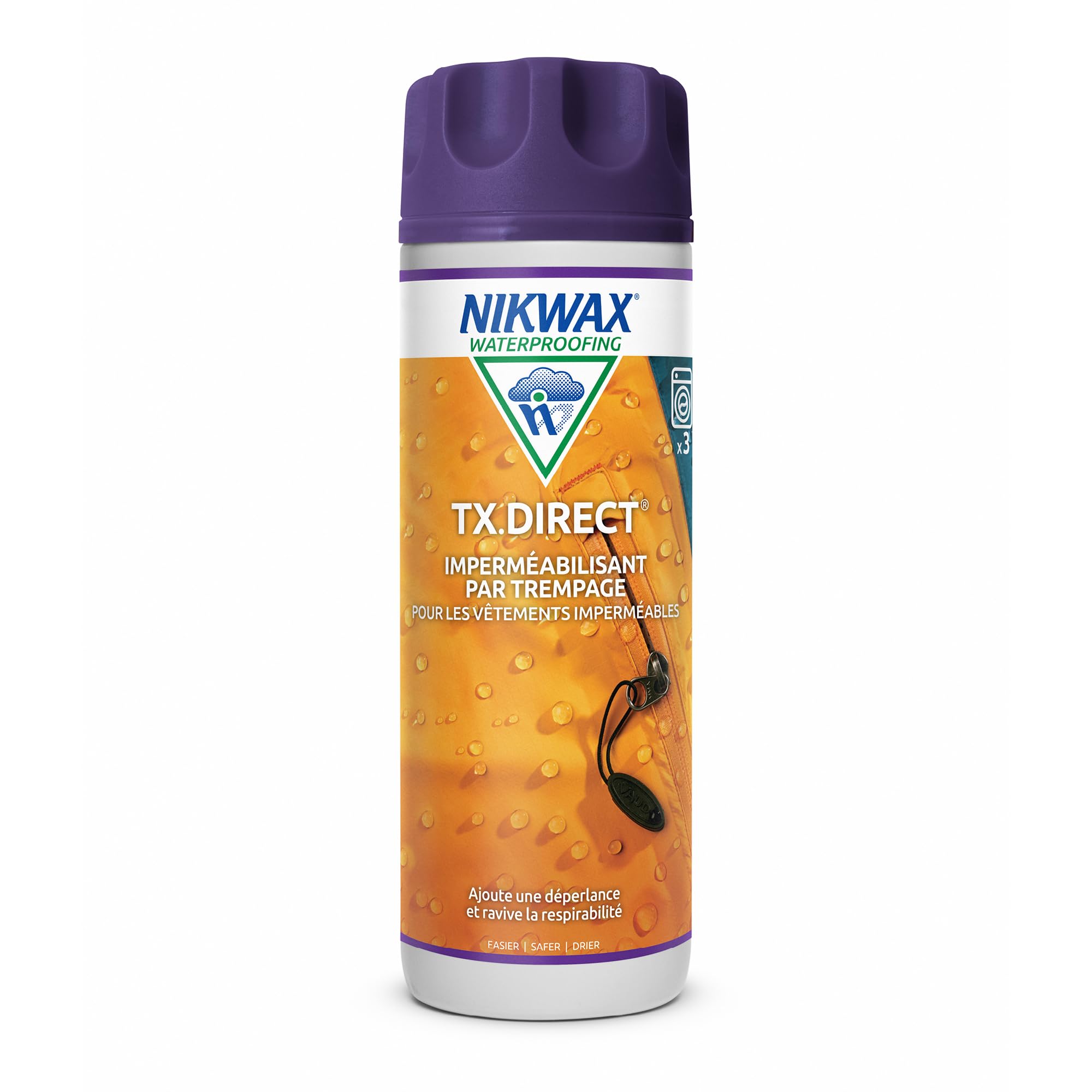 Imperméabilisant NIKWAX TX.​Direct 300ml pour vêtements de plein air, revitalise la respirabilité & la déperlance, Idéal pour les tissus en Gore-​Tex & SympaTex