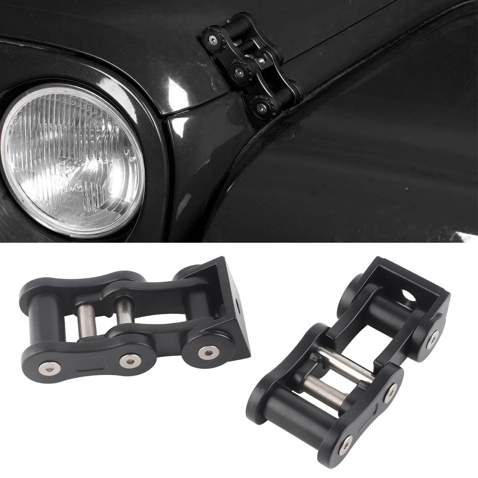 Amazon.co.jp: XTevu フードラッチ CNC アルミニウム合金 ボンネット