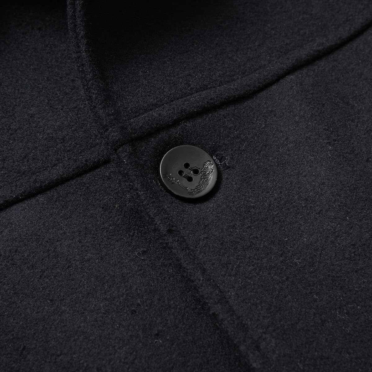 Allthemen Abrigo de hombre color sólido casual grueso cálido a prueba de viento otoño e invierno