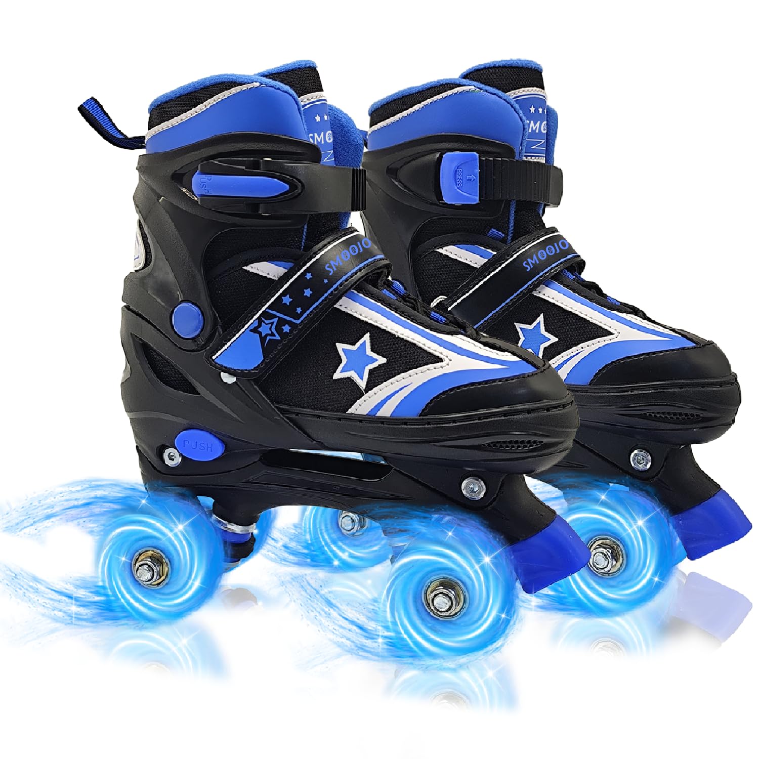 Roller Skates for Kids Girls and Boys with Light-Up Wheels | Adjustable Size Rollerskates Shoes for Youth and Women Ages 5-8 and 8-12
