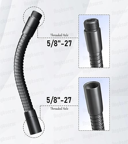 Miniatura 3 de Brazo de manguera flexible de cuello de cisne de 6 pulgadas para micrófono de alta resistencia, tubos de extensión de montaje para micrófono con