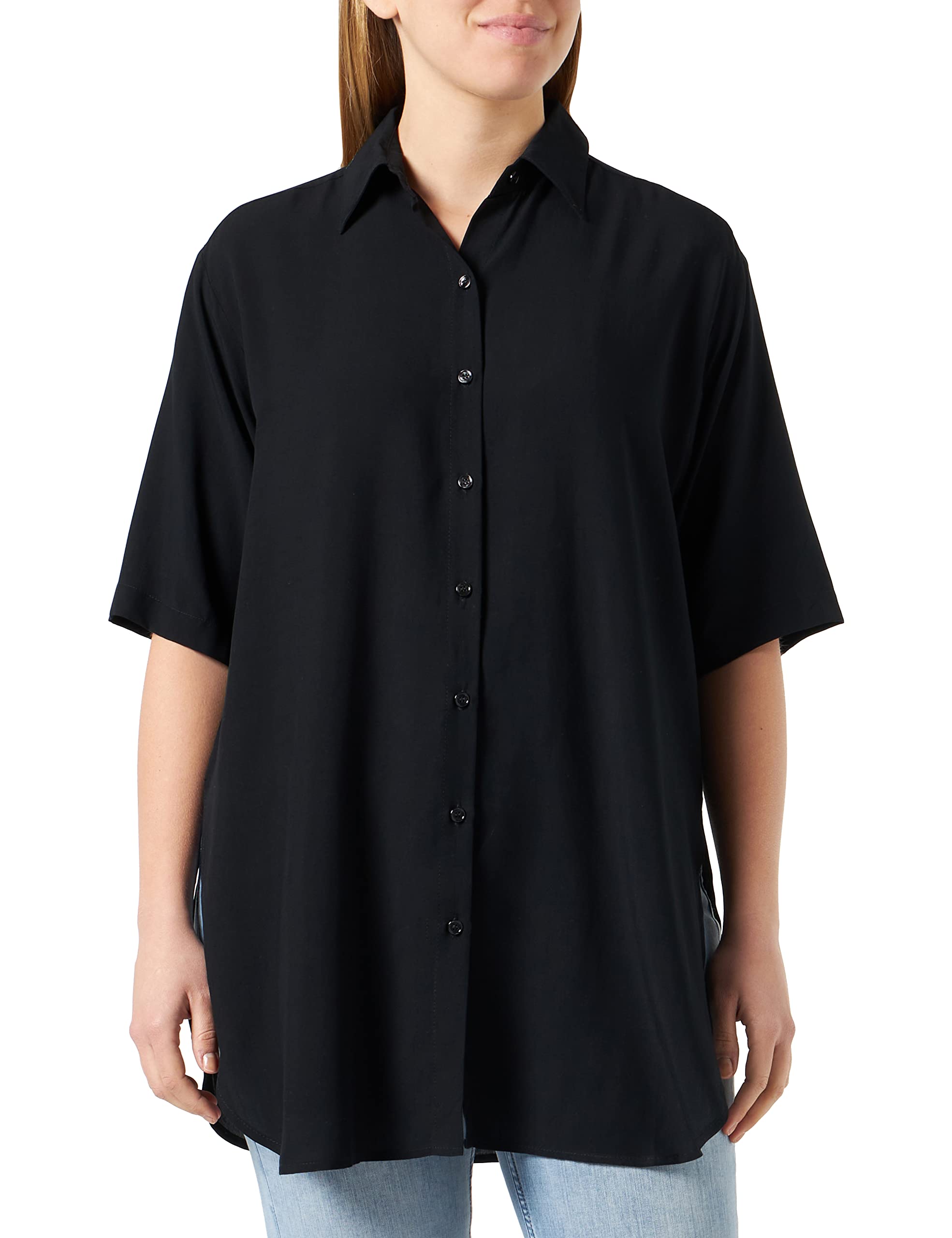 Pinko Osłona - w górę Kobiety Giungla Camicia Tela Viscosa L