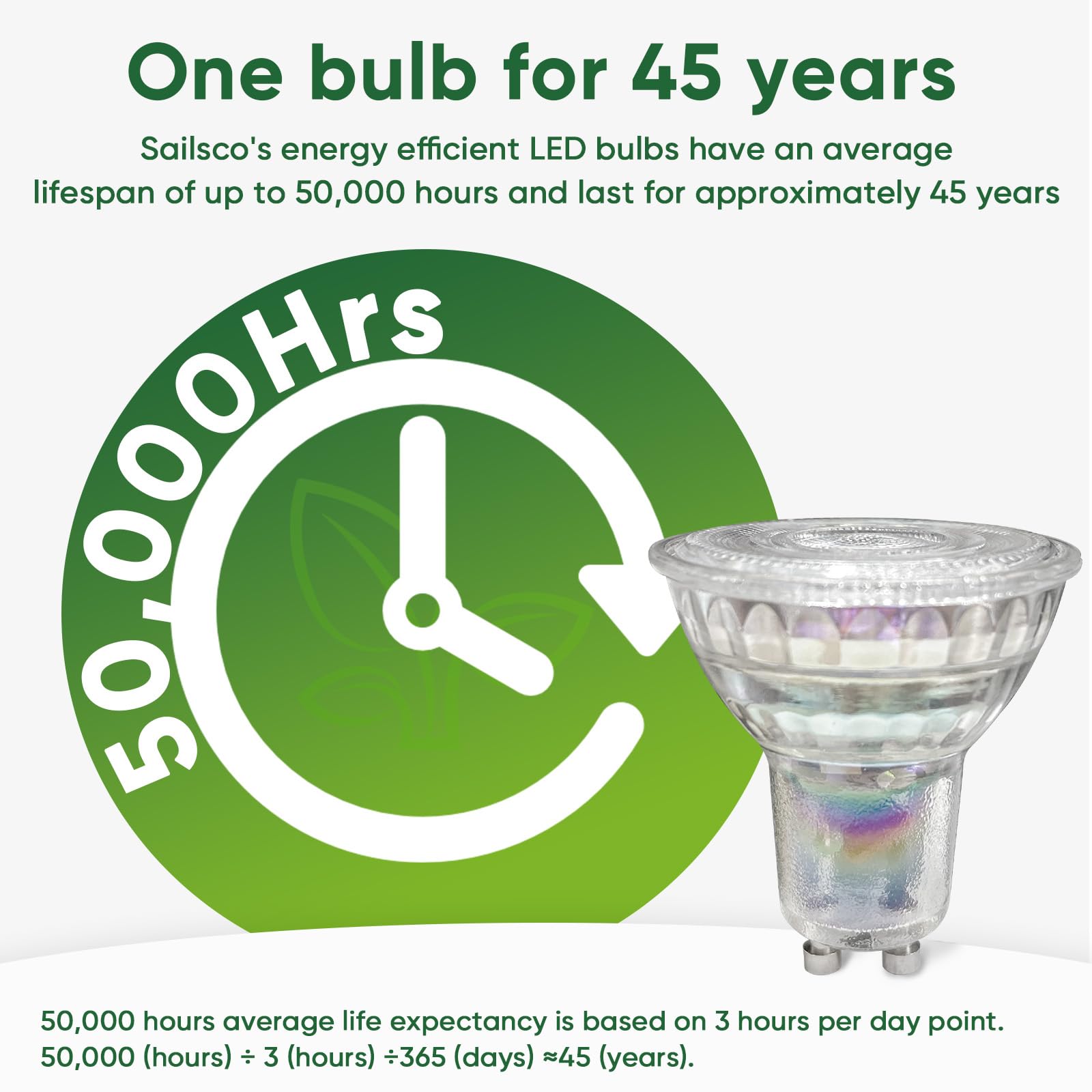 EACLL Ampoule LED GU10 Blanc Froid 4.8W Équivalent Halogène 75W, Lot De