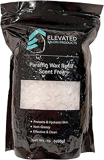 Elevated Paraffin Wax Refills 6lbs Pack - Unscented Paraffin Wax Refill | Paraffin Wax Beads for Hands & Feet | Hydrate, Moisture, Protect & Skin - Paraffin Wax Bath to Soothe Soreness & Stiffness