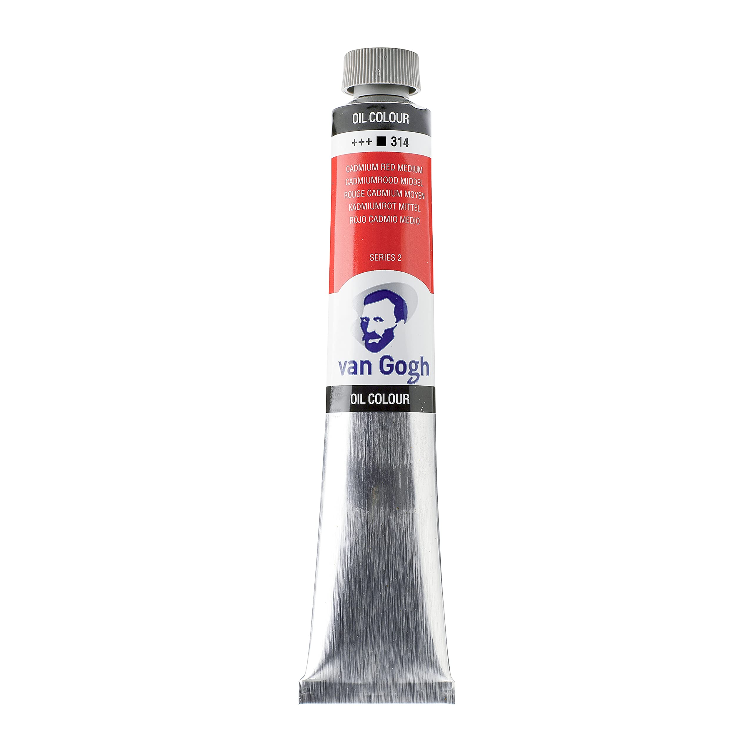 Van Gogh Cadmium Red Medium Oil Colour - 60 Ml 314 - High Pigmentation - Excellent Tinting Strength - Lightfastness +++ - Series 2