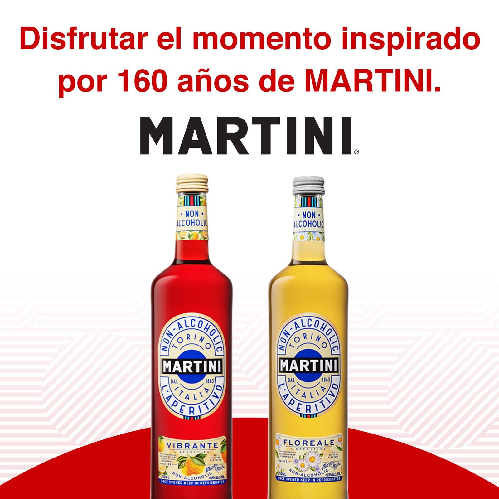 MARTINI Floreale Aperitivo sin alcohol, 75cl / 750ml, con infusión de productos botánicos superiores (el embalaje puede variar)