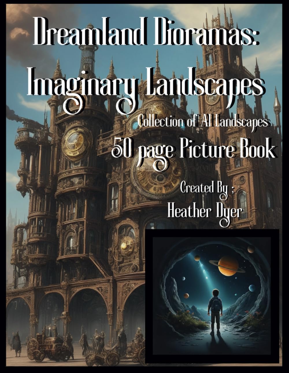 Dreamland Dioramas Imaginary Landscapes: Dreamland Dioramas Imaginary Landscapes ai generated cityscapes futuristic fantasy city picture book space sci fi