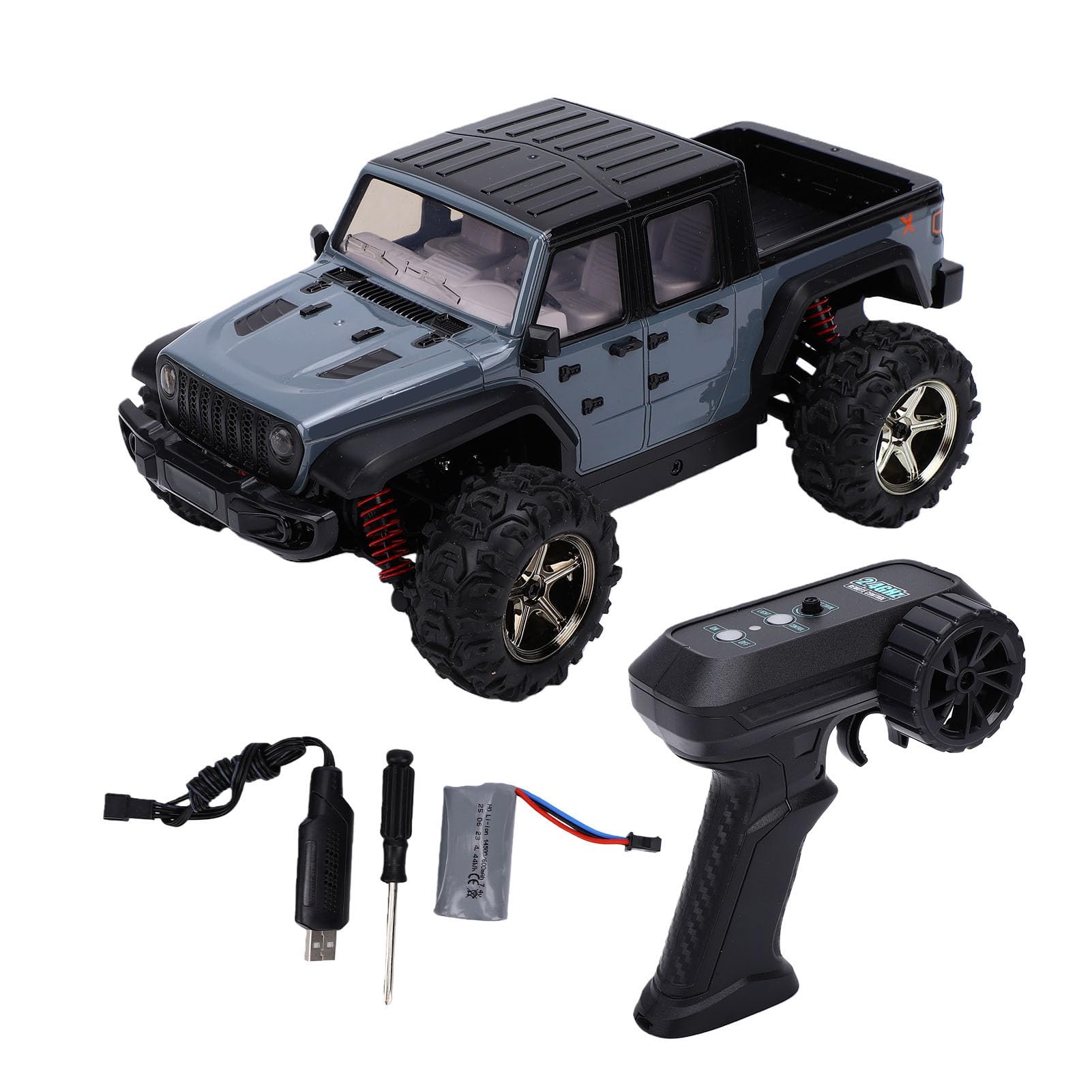 Camioncino Fuoristrada RC 1:20, Auto Telecomandata 4WD con capacità di Arrampicata Elettrica, per Ragazzi (GRAY)