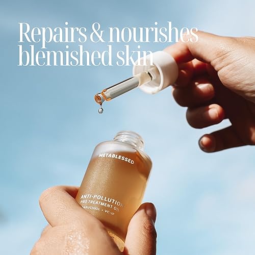 Miniatura 2 de METABLESSED Aceite facial anticontaminación Pro Treatment  Bakuchiol + VC-IP  Repara y protege la piel manchada, restaura la firmeza y la