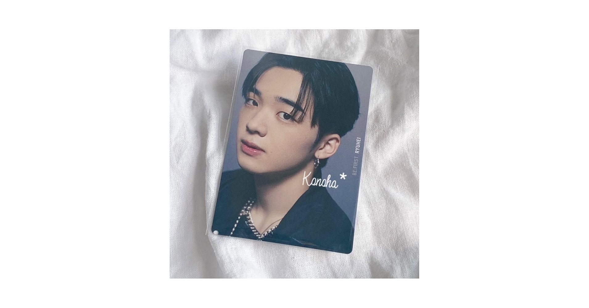 u*4様 BE:FIRST リュウヘイ　RYUHEI 直筆サイン 奇跡の18歳。SPUR1月号にBE:FIRST RYUHEIさんがソロとして初登場