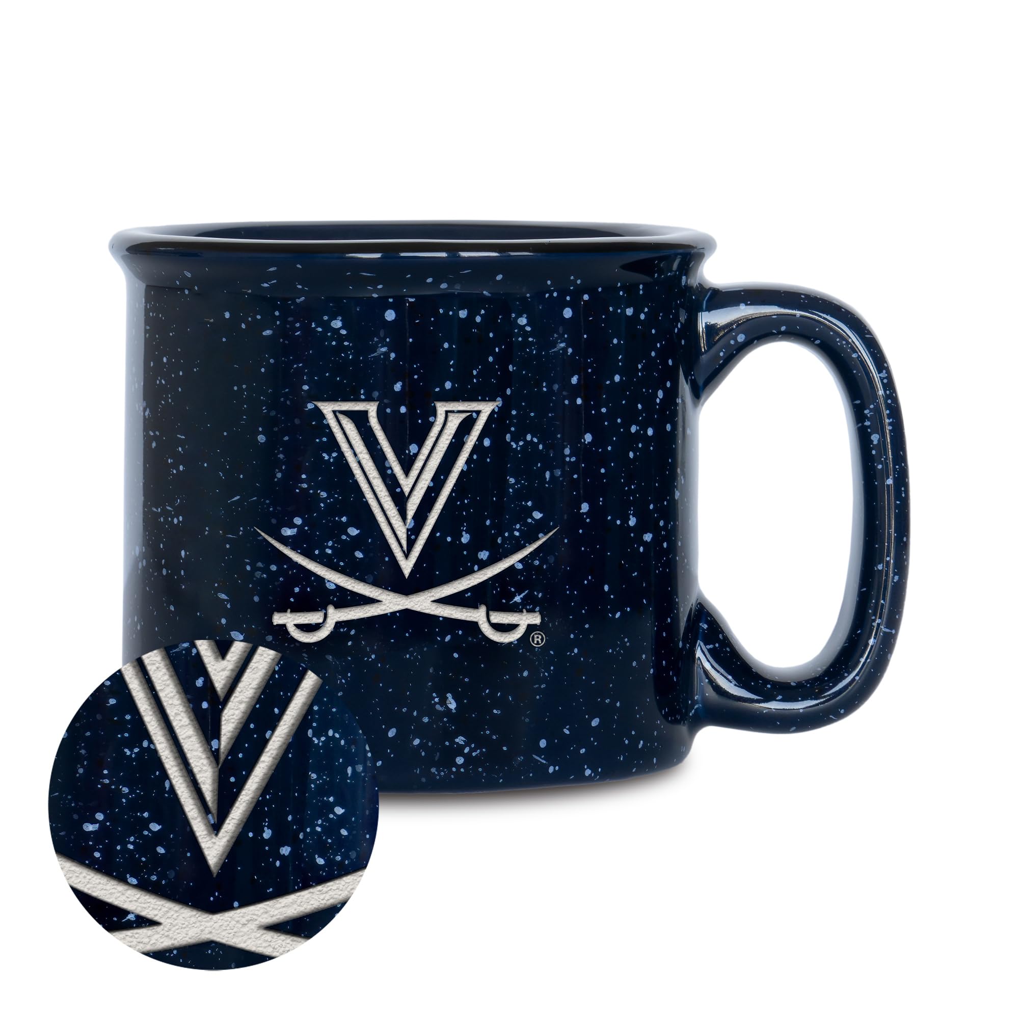 Rico Industries NCAA Speckle 12oz Laser Engraved Campfire Mug