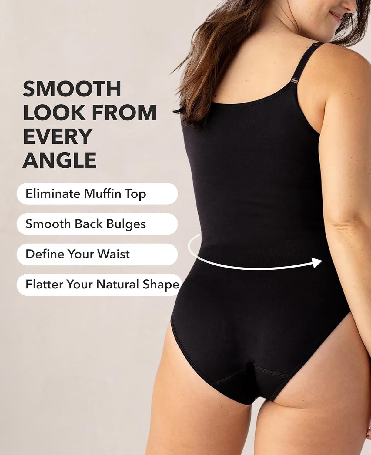 SHAPERMINT Bodysuit Women Shapewear - Tummy Control Body Suit for Women - Seamless Compression Slimming Shaping Bodysuit - Image 4