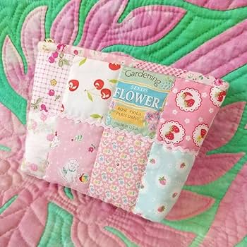 Amazon.co.jp: 作成キットパッチワークポーチ花柄フルーツキルト
