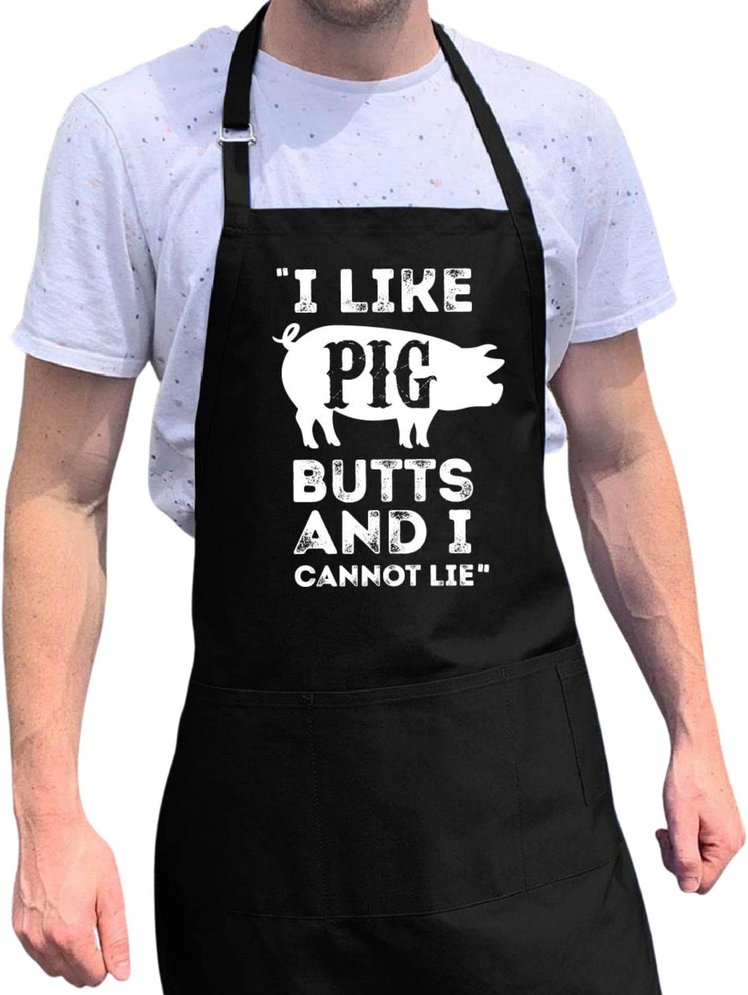 Funny Apron For Men - BBQ Gifts for Men & Unique Gifts for Fathers - Mens Aprons for Grilling