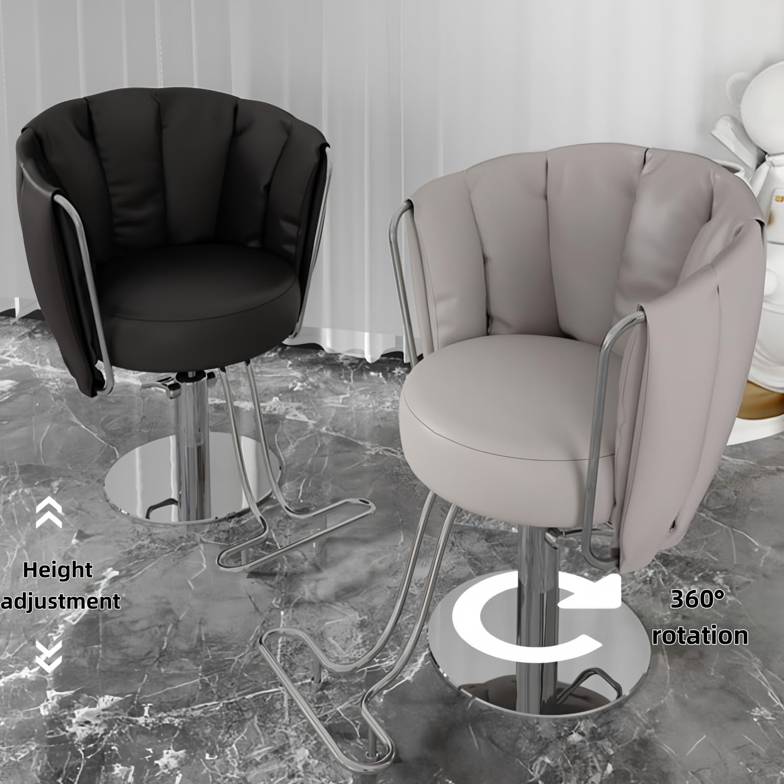 Fotel Fryzjerski - Krzesło Fryzjerskie z Podnóżkiem | posiadać hydrauliczną pompę ciężkiego typu, obrót 360°, wodoodporną, bardzo trwałą, do spa i salonu fryzjerskiego