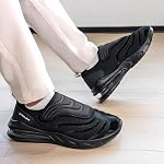 Non Slip Diabetic Shoes for Men Wide Slip On Swollen Feet Walking Sneakers | Kitchen Chef Restaurant Food Service Work Shoes