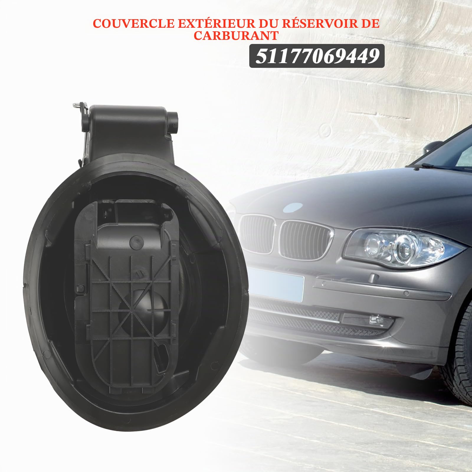 Filler Pot Tank Flap Hinge Cover 51177069449 for BMW 1 Series E81 E87