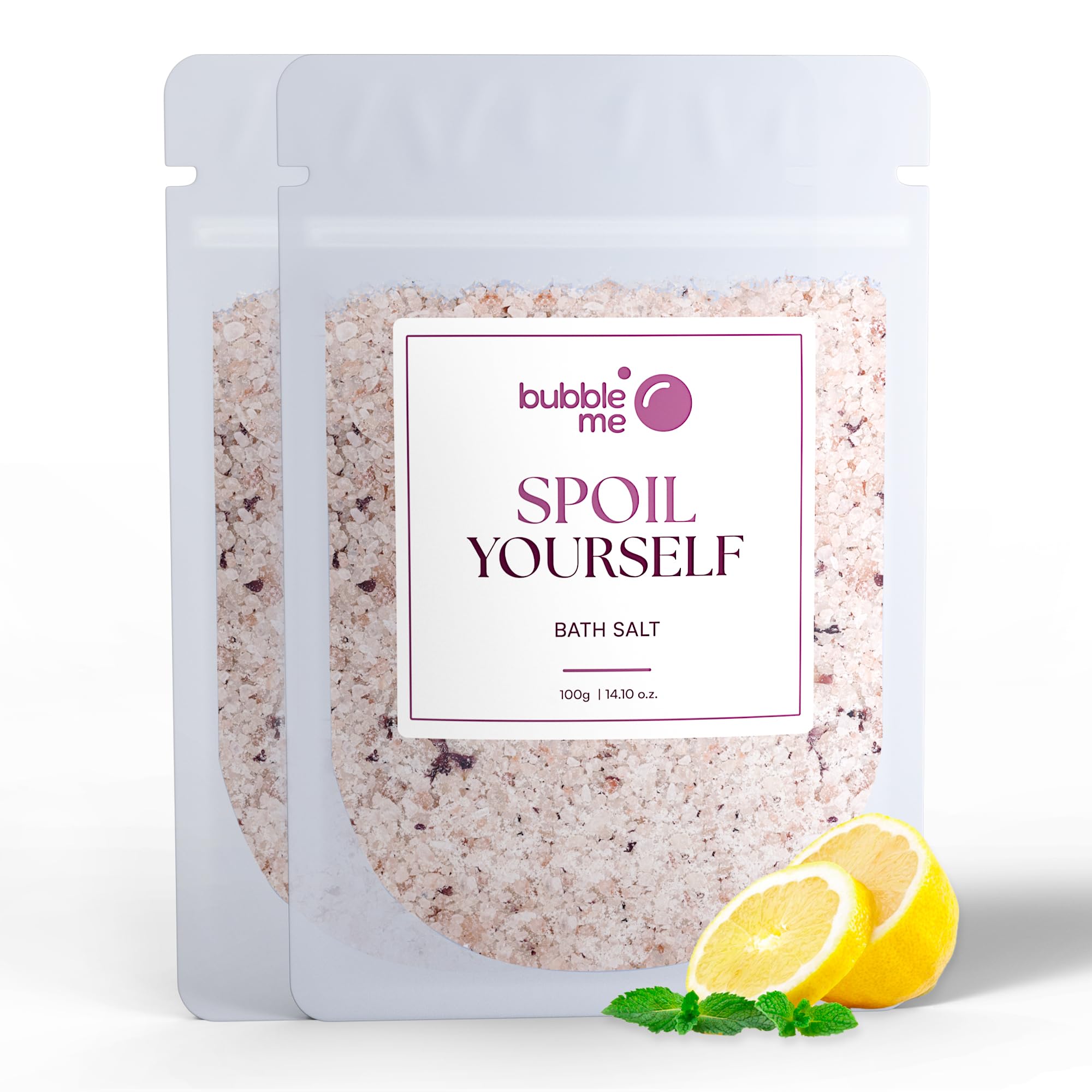 Spoil Yourself Bath Salt | 100 gm x 2 | Luxurious Aromatherapy with Epsom & Pink Salt | Hydrating Glycerin & Pure Essential Oils | Stress and Muscle Relief & Skin Care
