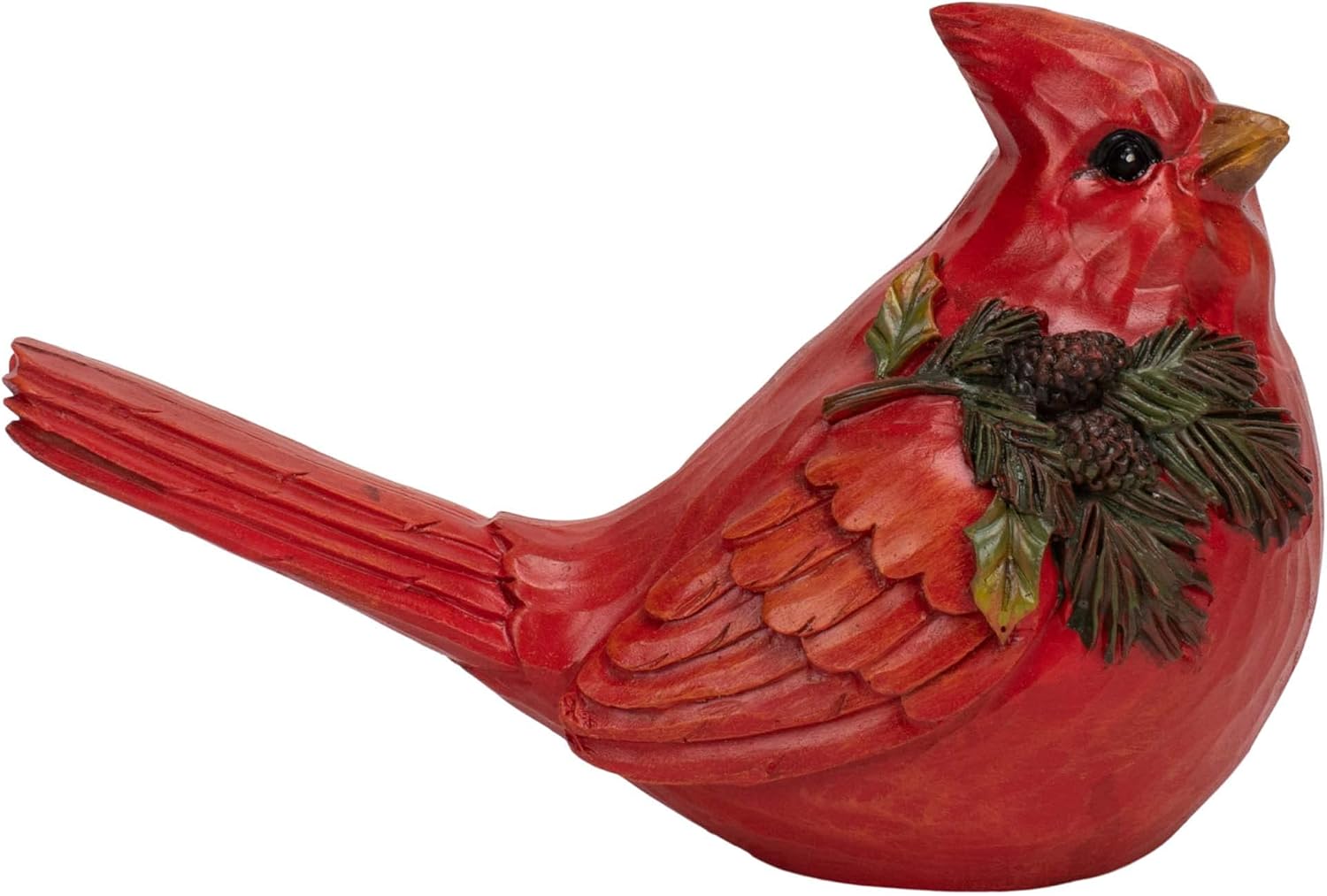 Napco Imports Resin Set of 2 Multi Cardinal Statue with