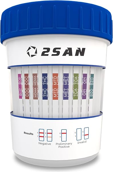2San 14-Panel Drug Test Cup for extensive substance screening