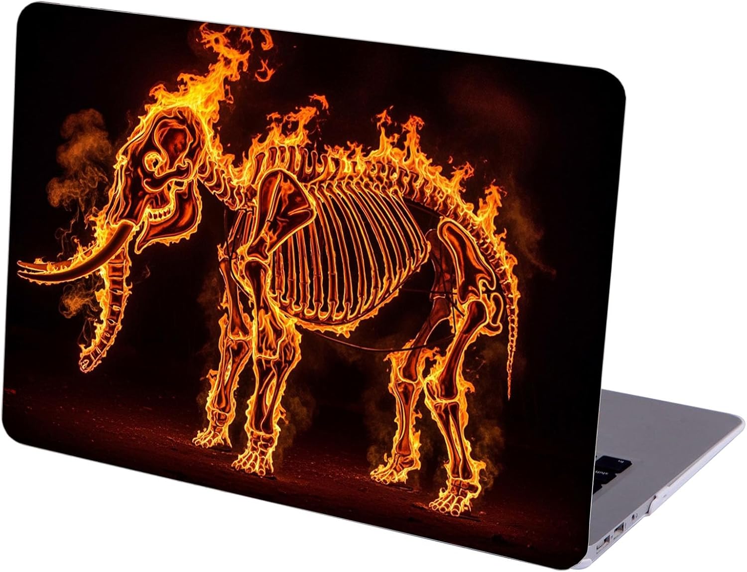 Compatible with MacBook Neo 13-inch, Hard Shell Case with Keyboard Cover and Screen Protector (A3404 A18 Pro chip, 2026 Release) - Elephant Skeleton MC22334
